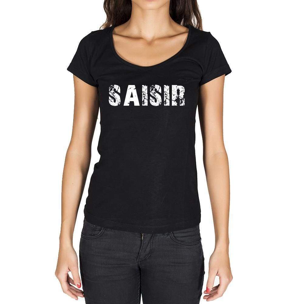 Saisir French Dictionary Womens Short Sleeve Round Neck T-Shirt 00010 - Casual
