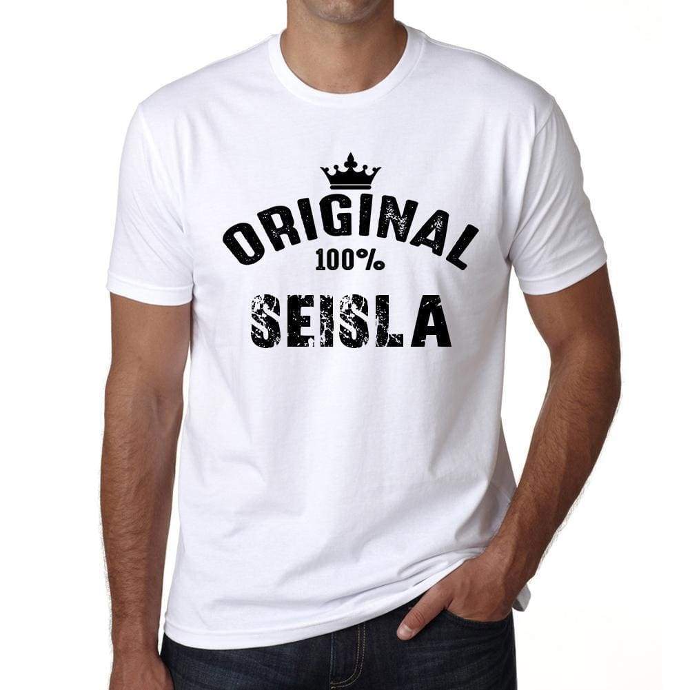 Seisla Mens Short Sleeve Round Neck T-Shirt - Casual