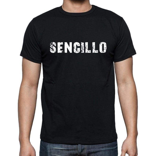 Sencillo Mens Short Sleeve Round Neck T-Shirt - Casual