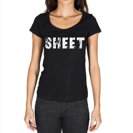 Sheet Womens Short Sleeve Round Neck T-Shirt - Casual