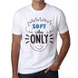 Soft Vibes Only White Mens Short Sleeve Round Neck T-Shirt Gift T-Shirt 00296 - White / S - Casual