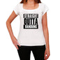 Straight Outta Bandung Womens Short Sleeve Round Neck T-Shirt 00026 - White / Xs - Casual