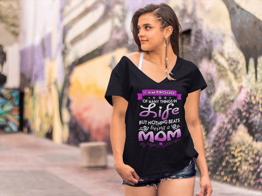 ULTRABASIC Women's T-Shirt I am Proud Mom - Short Sleeve Tee Shirt Tops