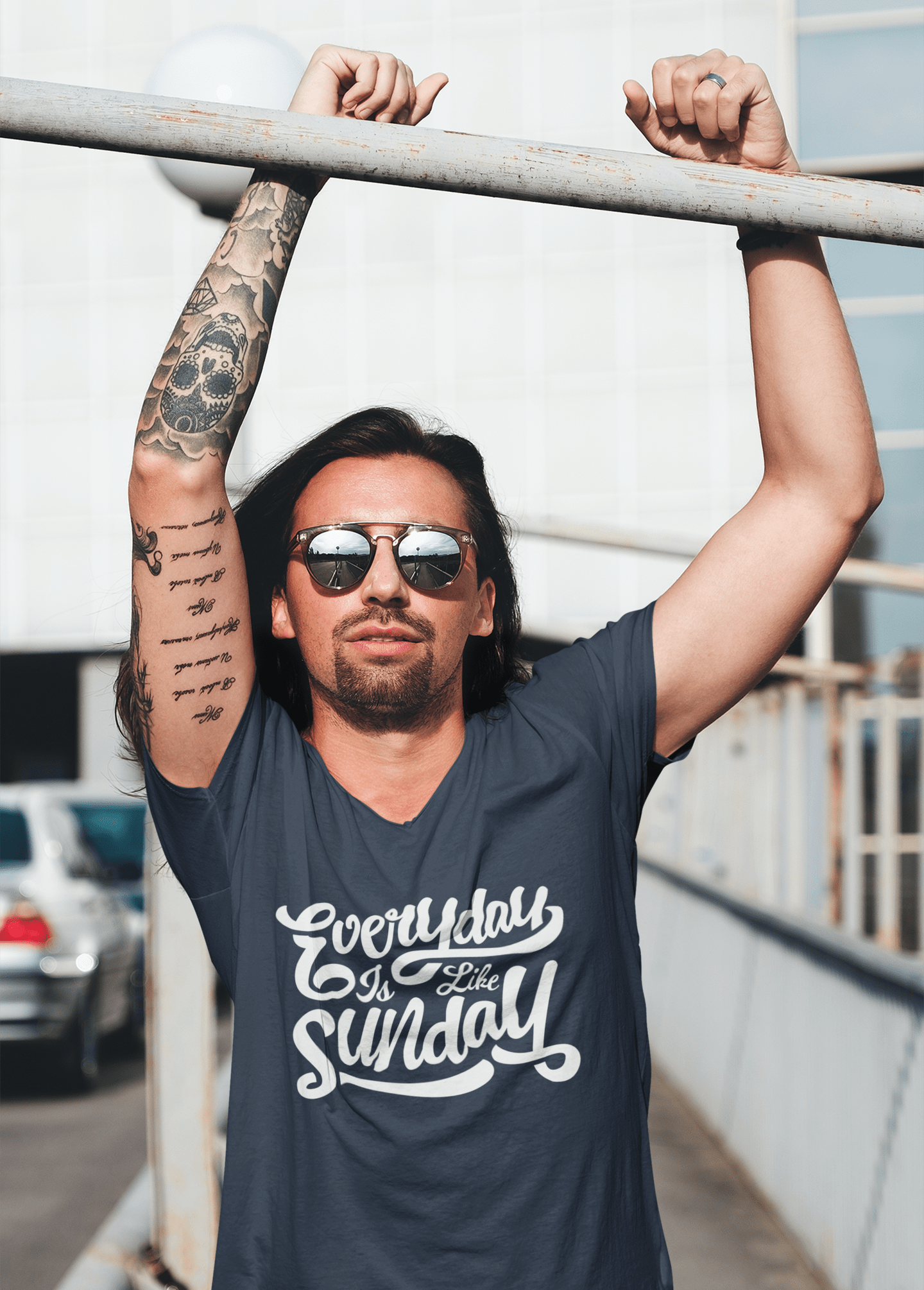 Men's T-Shirt Vintage Graphic Tee Shirt Everyday Is Like Sunday Short Sleeve Shirt