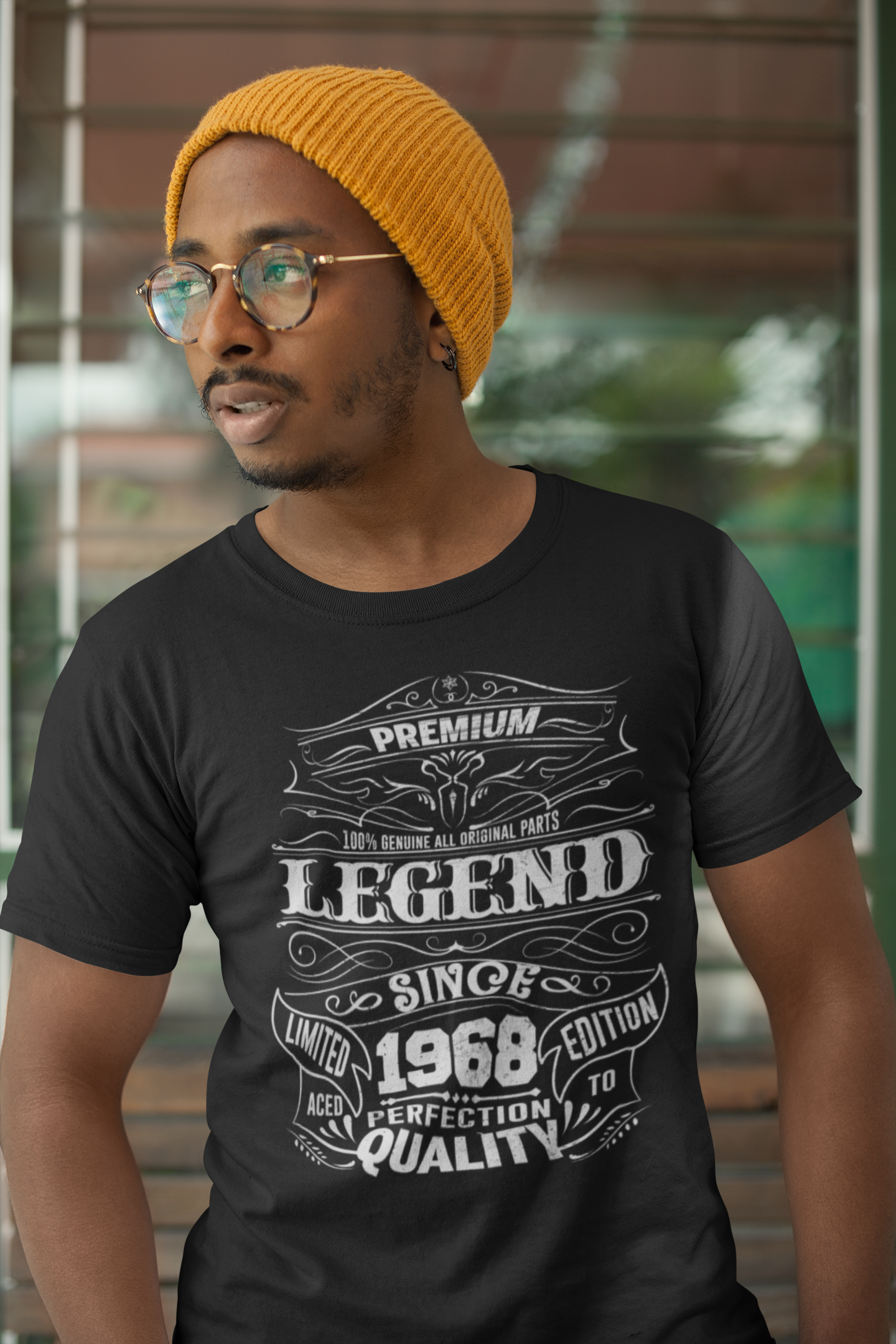 ULTRABASIC Herren T-Shirt Vintage Premium Legend Since 1968 – 52. Geburtstagsgeschenk T-Shirt