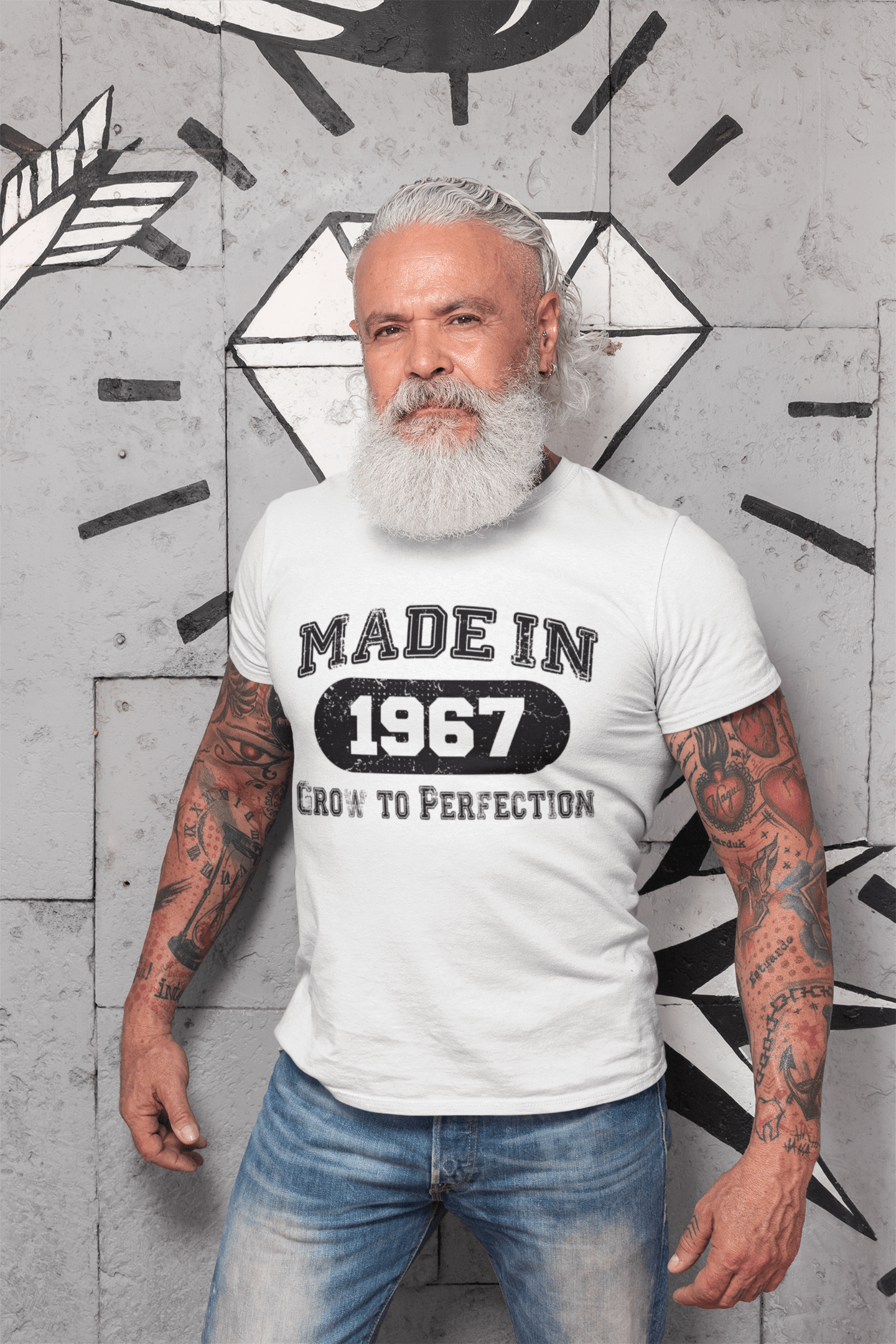 Geburtstagsgeschenk Made 1967 T-Shirt, Geschenk-T-Shirt, Herren-T-Shirt