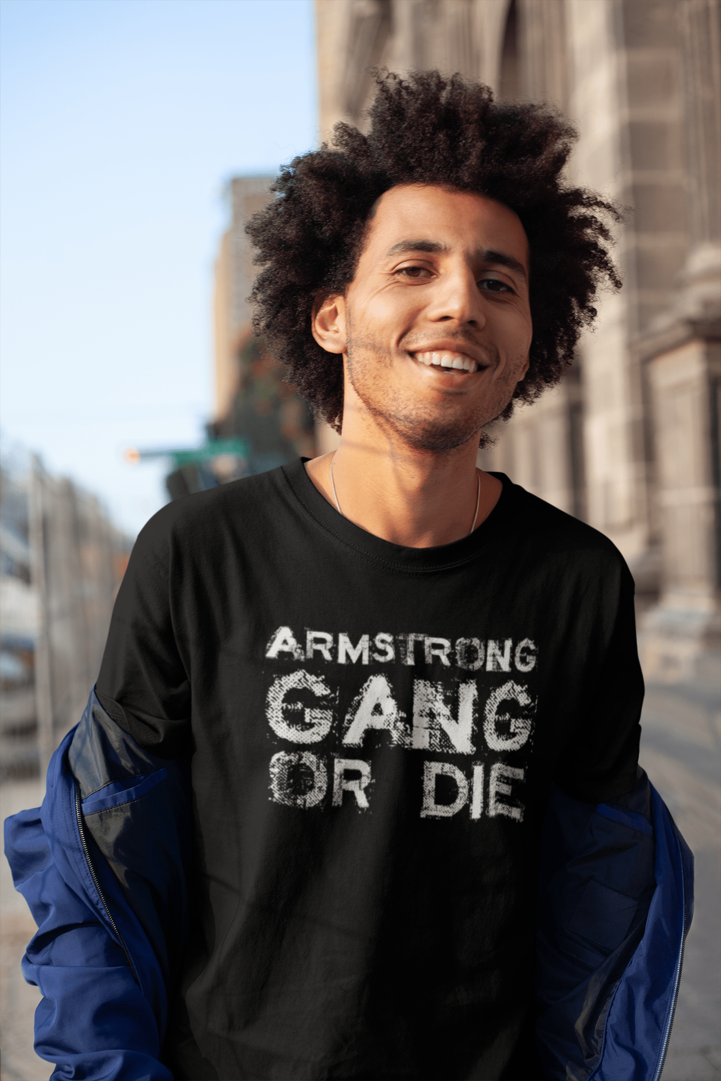 ARMSTRONG Family Gang Tshirt, Tshirt homme, Tshirt noir, T-shirt cadeau 00033