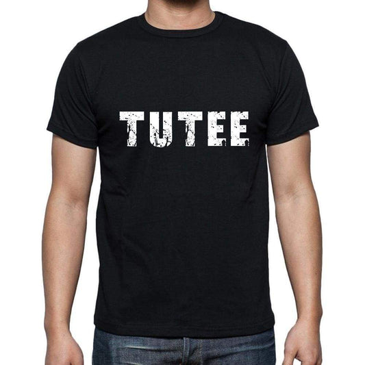 Tutee Mens Short Sleeve Round Neck T-Shirt 5 Letters Black Word 00006 - Casual