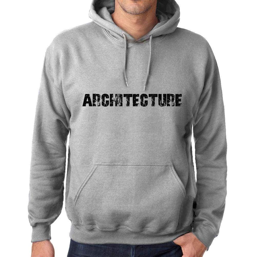 Unisex Printed Graphic Cotton Hoodie Popular Words Architecture Grey Marl - Grey Marl / Xs / Cotton - Hoodies