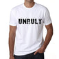 Unruly Mens T Shirt White Birthday Gift 00552 - White / Xs - Casual