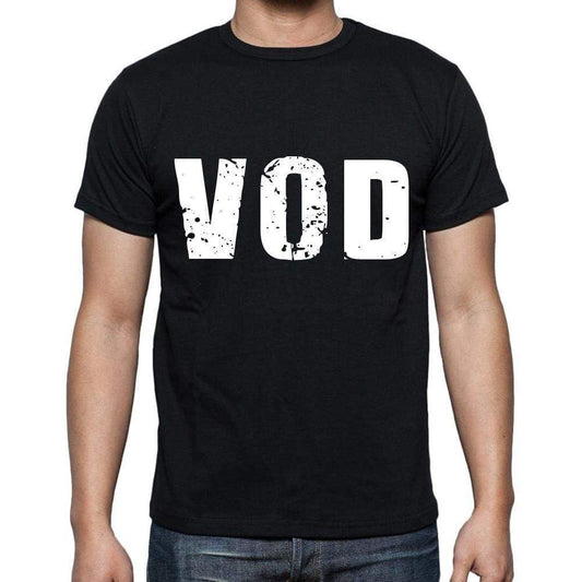 Vod Men T Shirts Short Sleeve T Shirts Men Tee Shirts For Men Cotton Black 3 Letters - Casual